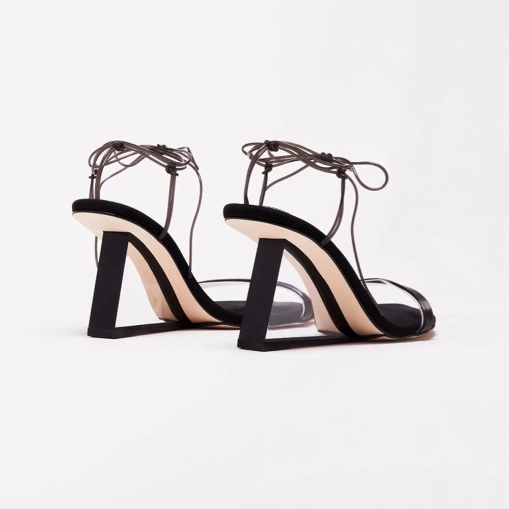 Good American Cinder-f*cking rella Wedge Black size 5 - Picture 5 of 8